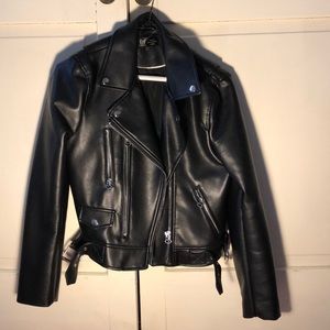 Zara leather jacket